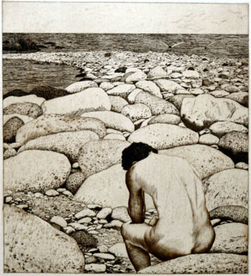 Richard Müller (1874-1954),Ein stimmungsvolles Blatt voller sensueller
Bezüglichkeiten,idyllic work full of sensual feelings